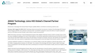 AMAG Technology Joins HID Global's Channel Partner Program ...