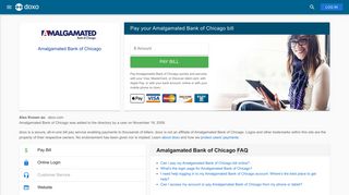 Amalgamated Bank of Chicago: Login, Bill Pay, Customer Service and ...