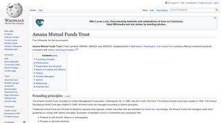 Amana Mutual Funds Trust - Wikipedia