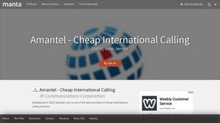 Amantel - Cheap International Calling Iselin NJ, 08830 – Manta.com
