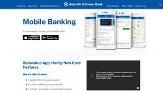 Mobile Banking | Amarillo National Bank