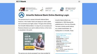 Amarillo National Bank Online Banking Login - CC Bank