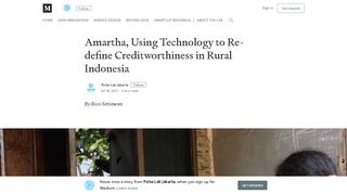 Amartha, Using Technology to Re-define Creditworthiness in Rural ...