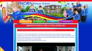 AMAVEN PHYSICAL SKILLS CHALLENGE DAY | Thorn Primary School