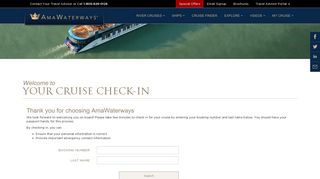 Guest Check-In | AmaWaterways™
