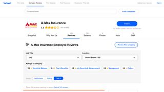 Working at A-Max Insurance: 98 Reviews | Indeed.com