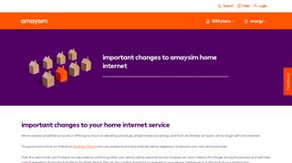 changes to amaysim home internet | amaysim