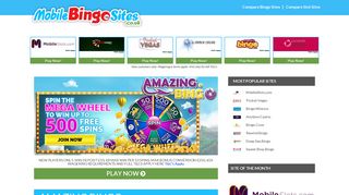 Amazing Bingo - Best Online Bingo Sites - Mobile Bingo Sites