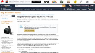 Amazon.com Help: Register or Deregister Your Fire TV Cube