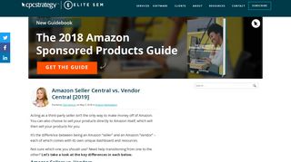 Amazon Seller Central vs. Vendor Central [2019] - CPC Strategy