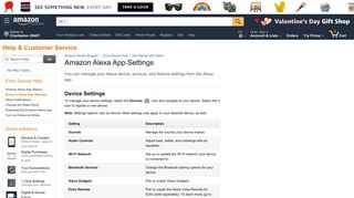 Amazon.com Help: Amazon Alexa App Settings