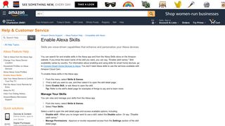 Amazon.com Help: Enable Alexa Skills