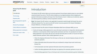 Introduction - Amazon Pay