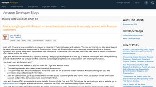 Amazon Developer Blogs