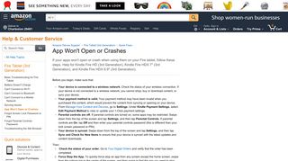 Amazon.com Help: App Won't Open or Crashes