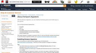 Amazon.com Help: About Amazon Appstore