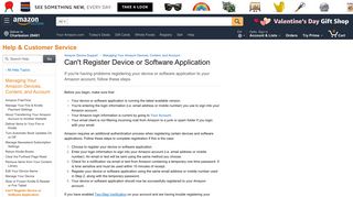 Amazon.com Help: Can't Register Device or Software Application