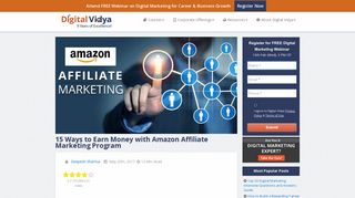 15 Ways to Earn Money with Amazon Affiliate Marketing Program