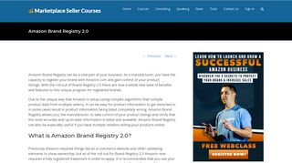 Amazon Brand Registry 2.0 | Amazon Brand Registration Help