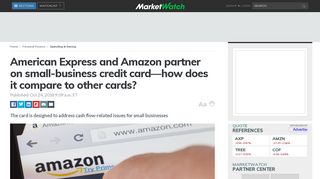 American Express and Amazon partner on small-business credit card ...