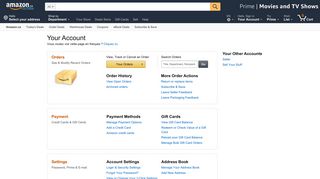 Amazon.ca - Your Account