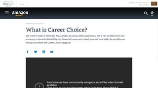 Career Choice at Amazon - About Amazon