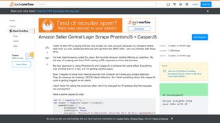 Amazon Seller Central Login Scrape PhantomJS + CasperJS - Stack ...