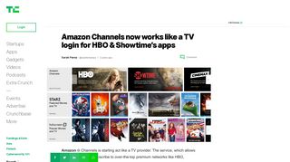 Amazon Channels now works like a TV login for HBO & Showtime's ...