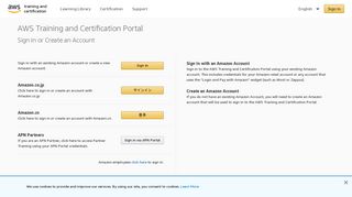 Sign In | AWS Training & Certification