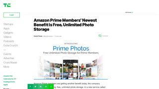Amazon Prime Members' Newest Benefit Is Free, Unlimited Photo ...