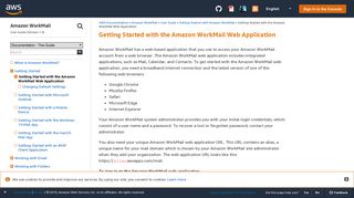 Getting Started with the Amazon WorkMail Web Application - Amazon ...