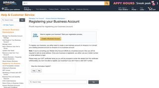 Amazon.in Help: Registering Your Business