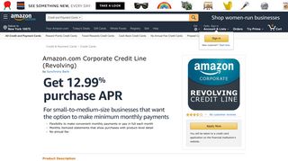 Amazon.com: Amazon.com Corporate Credit Line (Revolving): Credit ...