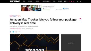 Amazon Map Tracker lets you follow your package delivery in real time