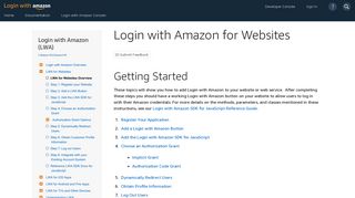 Login with Amazon for Websites | Login with Amazon