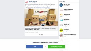If you're having trouble with the site,... - The Elite Deal Club | Facebook
