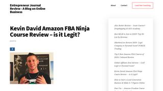 Kevin David Amazon FBA Ninja Course Review - is it Legit ...