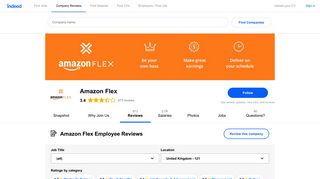 Working at Amazon Flex: 120 Reviews | Indeed.co.uk