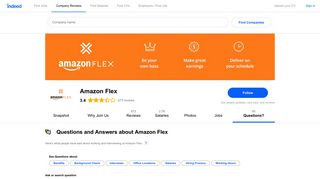 Questions and Answers about Amazon Flex | Indeed.co.uk