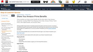 Amazon.com Help: Share Your Amazon Prime Benefits