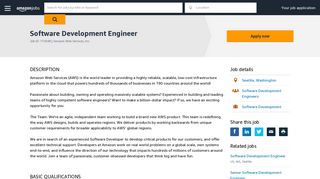 Software Development Engineer - Job ID: 772049 | Amazon.jobs