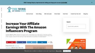 Increase Your Affiliate Earnings With The Amazon Influencers Program