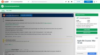 Amazon job portal problem : cscareerquestions - Reddit