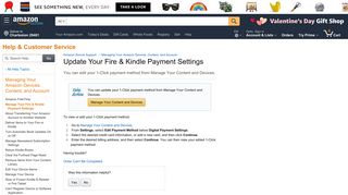 Amazon.com Help: Manage Your Fire & Kindle Payment Settings