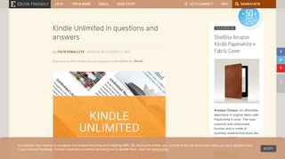 Kindle Unlimited in questions and answers - Ebook Friendly