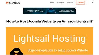 How to Host Joomla Website on Amazon Lightsail? - Geekflare