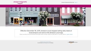 Amazon Restaurants Merchant Sign In - Amazon.com