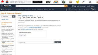 Amazon.com Help: Log Out From a Lost Device