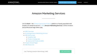 Amazon Marketing Services (AMS) | Amazowl