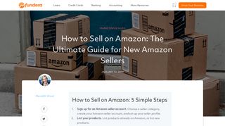 Selling on Amazon: An Easy Guide for New Amazon Sellers - Fundera
